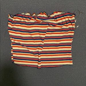 Multi colored retro looking crop top